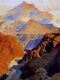 Le Grand Canyon 30x44 Édition Numéroté Main Maxfield Parrish Art Déco Imprimer