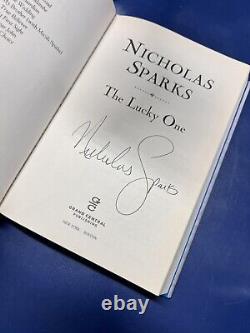 Le Lucky One De Nicholas Sparks Signé 2008 Couverture Rigide 1ère Édition Autographié