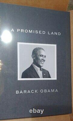 Le Président Barack Obama A Signé Une Terre Promise Deluxe 1er Ed Autographié À La Main