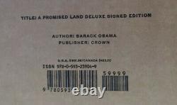 Le Président Barack Obama A Signé Une Terre Promise Deluxe 1er Ed Autographié À La Main