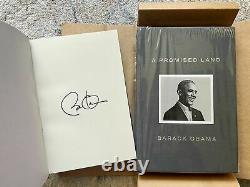 Le Président Barack Obama Un Pays Promis De Luxe Edition Signée Livre Seled Box Nouveau