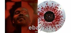 Le Weeknd After Hours Deluxe Lp Vinyl Record Autosigné Avec Red Splatter Vinyle