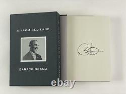 Le président Barack Obama a signé un autographe pour l'édition deluxe rare de 'Un Terre Promise'