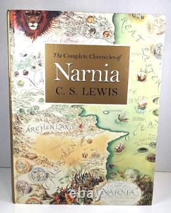 Les Chroniques complètes de NARNIA par C. S. Lewis/Pauline Baynes 1998 DÉDICACÉ Rare