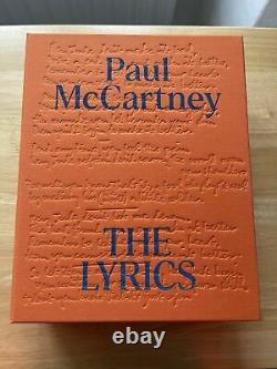 Les Lyrics 1956 À Aujourd'hui Signé Par Paul Mccartney Deluxe Edition Limitée