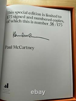 Les Lyrics 1956 À Aujourd'hui Signé Par Paul Mccartney Deluxe Edition Limitée