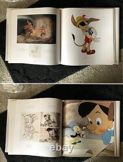 Livre Disney Pinocchio de Pierre Lambert 1997, relié et signé par 8 animateurs