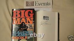 Livre Signé Big Man Clarence Clemons 1/1 Dj Hc E-street Première Édition Imprimer Rip