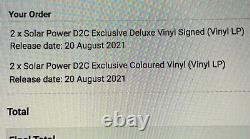 Lorde Solar Power Signed Deluxe Vinyl Navires Août Proof Sur 3ème Photo 2lp
