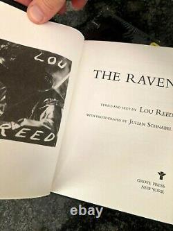 Lou Reed Le Corbeau Signé/numéroté 138/250 Deluxe Ltd Ed