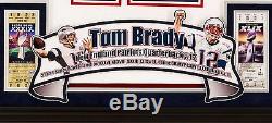 Maillot Encadré Tom Brady Signé Tristar Cert Maillot Nike Deluxe NFL Patriots Auto