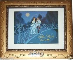 Main Cadre De Luxe Signé Real 1950 Cendrillon Disney Voix Ilene Woods Rêves