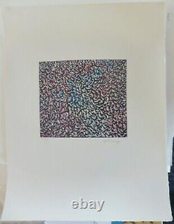 Mark Tobey Grand Parade Hand Signed Etching Expressionnisme Abstrait États-unis