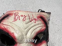 Masque de luxe signé autographié Bray Wyatt The Fiend de la WWE avec sac JSA COA AEW
