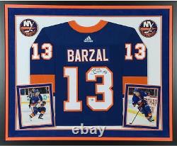 Mathew Barzal New York Islanders Deluxe Frmd Signé Blue Adidas Authentic Jersey