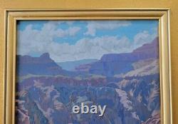 Matthew Reynolds Répertorié California Grand Canyon Western Paysage Peinture À L'huile