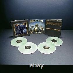 Megadeth Mort par Conception Coffret Vinyle Transparent 4 LP Signé par Dave Mustaine