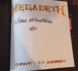 Megadeth Mort par Conception Coffret Vinyle Transparent 4 LP Signé par Dave Mustaine