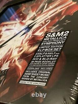 Metallica S&m2 Super Deluxe Box Set Limited À 500. Feuilles Signées Par Bande Scellées