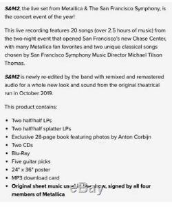 Metallica Signe Pre-order S & M2 Super Deluxe Lp Vinyle Box Set