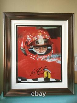 Michael Schumacher Formule F1 Signé Photo Encadrée Champion Du Monde Grand Prix Uacc