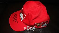 Michael Schumacher Signée À La Main Marlboro / Ferrari 2006 Grand Prix Cap