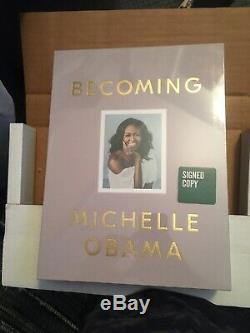 Michelle Obama Signe De Luxe Edition Devenir Livre Autographié Withcoa 1ère Édition