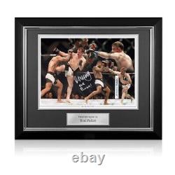 Montage signé de Brad Pickett de l'UFC - Articles de collection autographiés encadrés de luxe