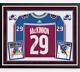 Nathan Mackinnon Colorado Avalanche Deluxe Frmd Signé Burgundy Authentic Jersey