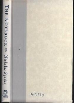 Nicholas Sparks Le Note-book Inscription De Cool Signée Première Édition Premiere Imprimer