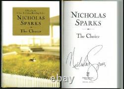 Nicholas Sparks Signé Autographe Le Choix Hc 1ère Édition 1ère Édition Imprimer Mint Nouveau