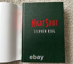 Night Shift By Stephen King Cemetery Dance Deluxe Artiste Signé Edition Numérotée