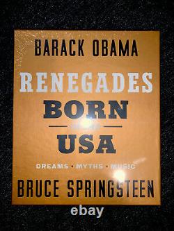 Obama Springsteen Renegades Né Aux USA Deluxe Signé! Navires Aujourd'hui