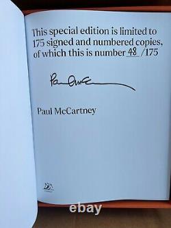 Paul Mccartney A Signé Les Lyrics 1956 À L'actuelle Deluxe Autographié #48/175