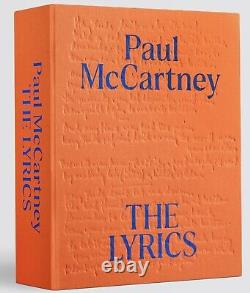 Paul Mccartney Signé Les Lyrics 1956 À L'actuelle Deluxe Autographied Limited