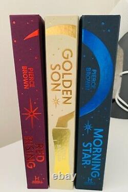 Pierce Brown Red Rising Trilogy Signed Fairyloot Deluxe Edition Limitée Set