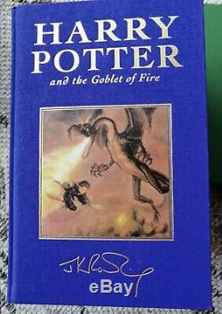 Rare Signé Harry Potter Deluxe Edition 6 Tissu Livre Livre Relié Jk Rowling