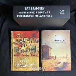 Ray Bradbury Le Jour Où IL A Plu Pour Toujours + La Médecine Pour La Mélancolie Signed Deluxe