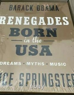 Renegades Autographiées Né Aux États-unis Barack Obama Bruce Springsteen Deluxe