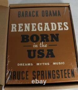 Renegades Né Aux États-unis Barack Obama Bruce Springsteen Deluxe Edition Signée