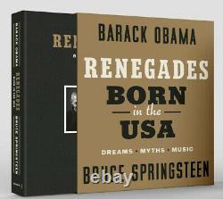 Renegades Né Aux États-unis Bruce Springsteen Barack Obama Deluxe Édition Signée