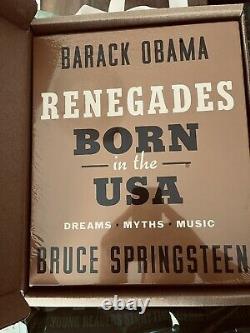 Renegades Né Aux États-unis Bruce Springsteen Barack Obama Deluxe Signé Par Les Deux