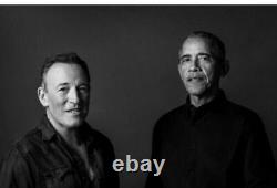 Renegades Né Aux États-unis Bruce Springsteen Barack Obama Deluxe Signed Autograph