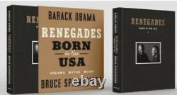 Renegades Né Aux États-unis Springsteen Obama Deluxe Signed Autograph In Stock Coa