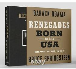 Renegades Né Aux États-unis (édition Signée Deluxe)-barack Obama-bruce Springsteen