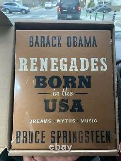 Renegades Né Aux USA Deluxe Livre Barack Obama Bruce Springsteen Signé