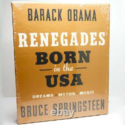 Renegades Né Aux USA Deluxe Signé Barack Obama Bruce Springsteen En Main