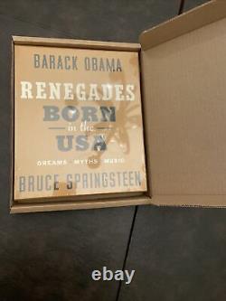 Renegades Né Aux USA Deluxe Signé Barack Obama Bruce Springsteen En Main