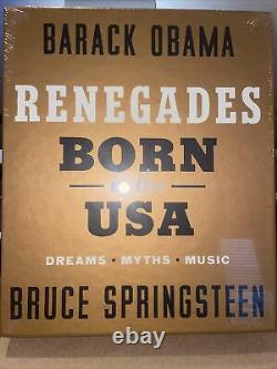 Renegades Né Aux USA Deluxe Signé Barack Obama Bruce Springsteen Nouveau Scellé