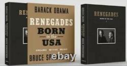 Renegades Né Aux USA Springsteen Obama Deluxe Signé Autograph 12/14 Avec Coa